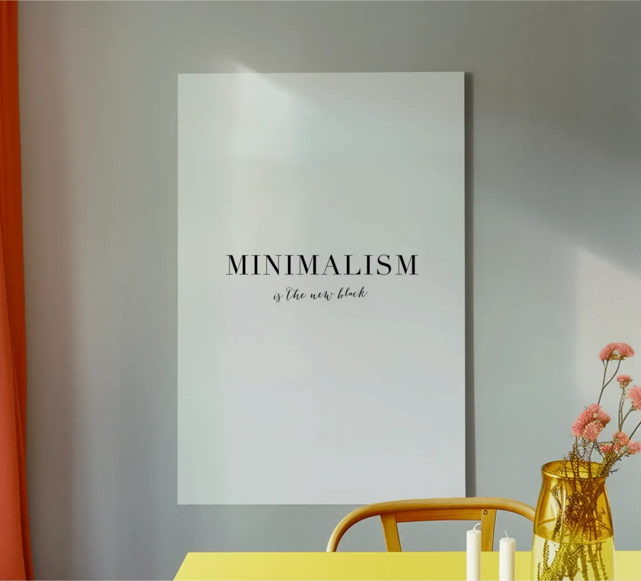 Minimalism tela da Amy & Kurt