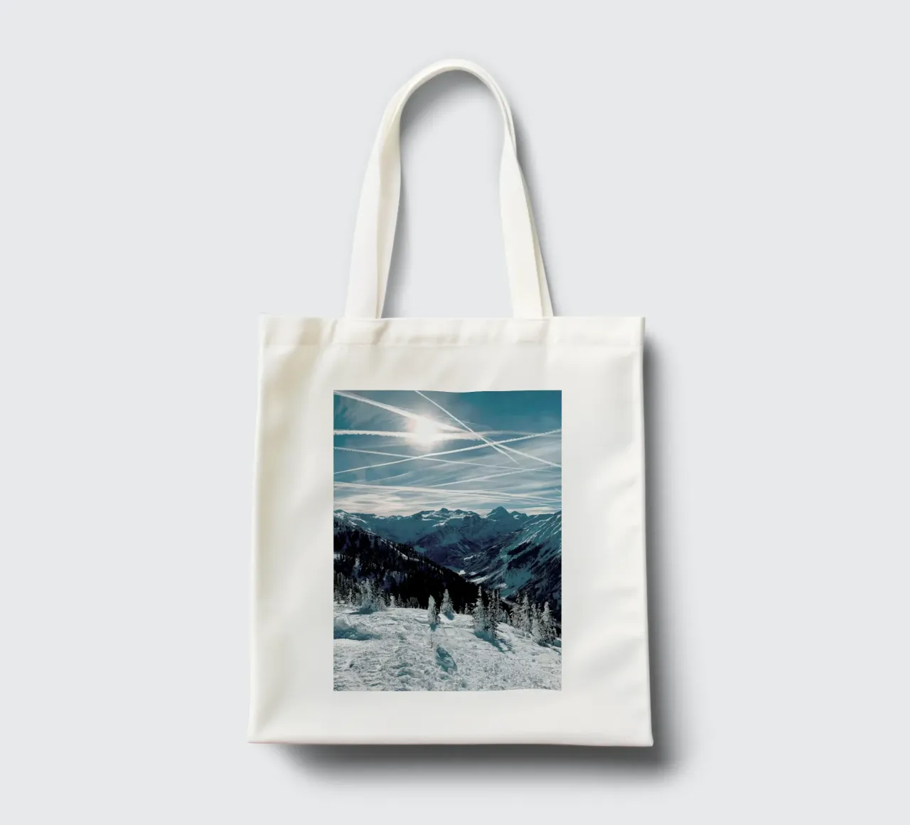 Austrian Alps in Winter tote bag by Sebastian Hilgetag