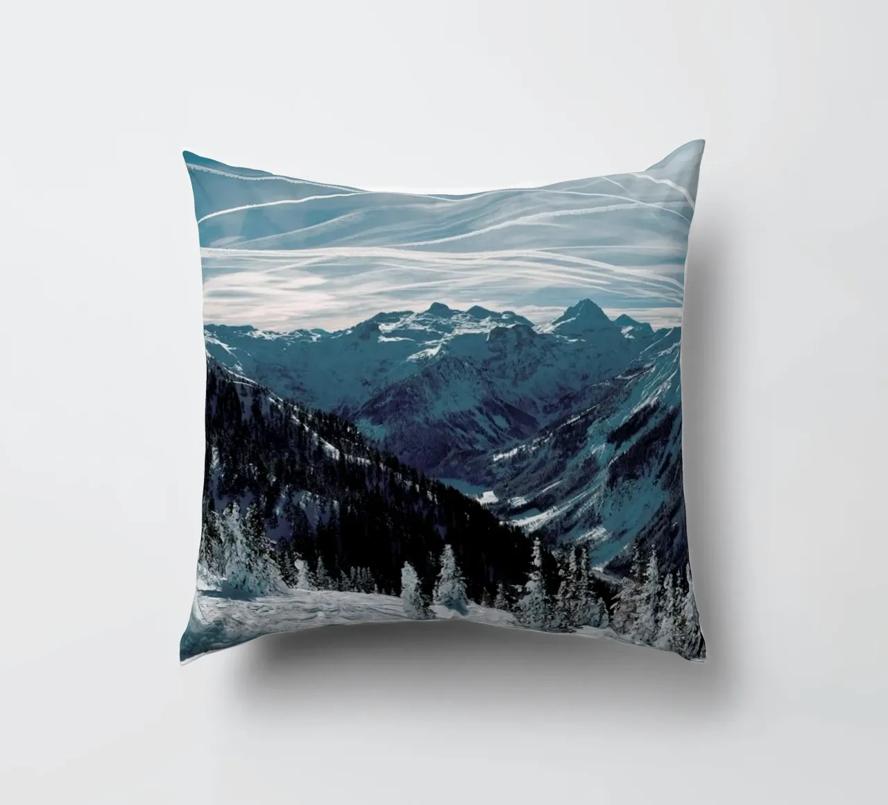 Austrian Alps in Winter cuscino da Sebastian Hilgetag