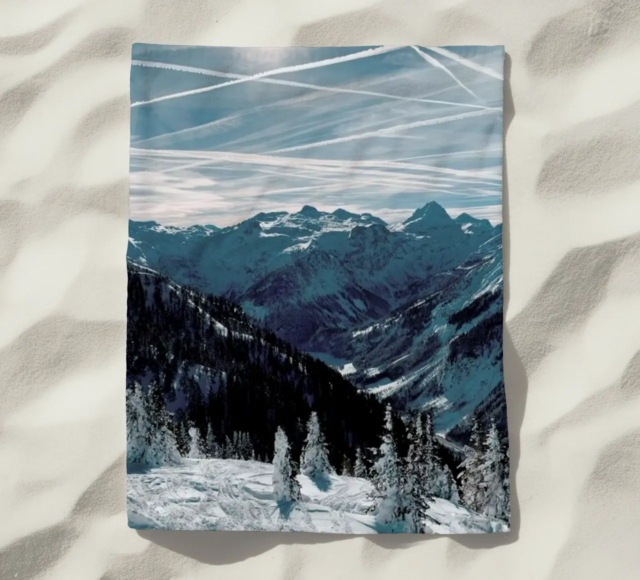 Austrian Alps in Winter telo mare da Sebastian Hilgetag