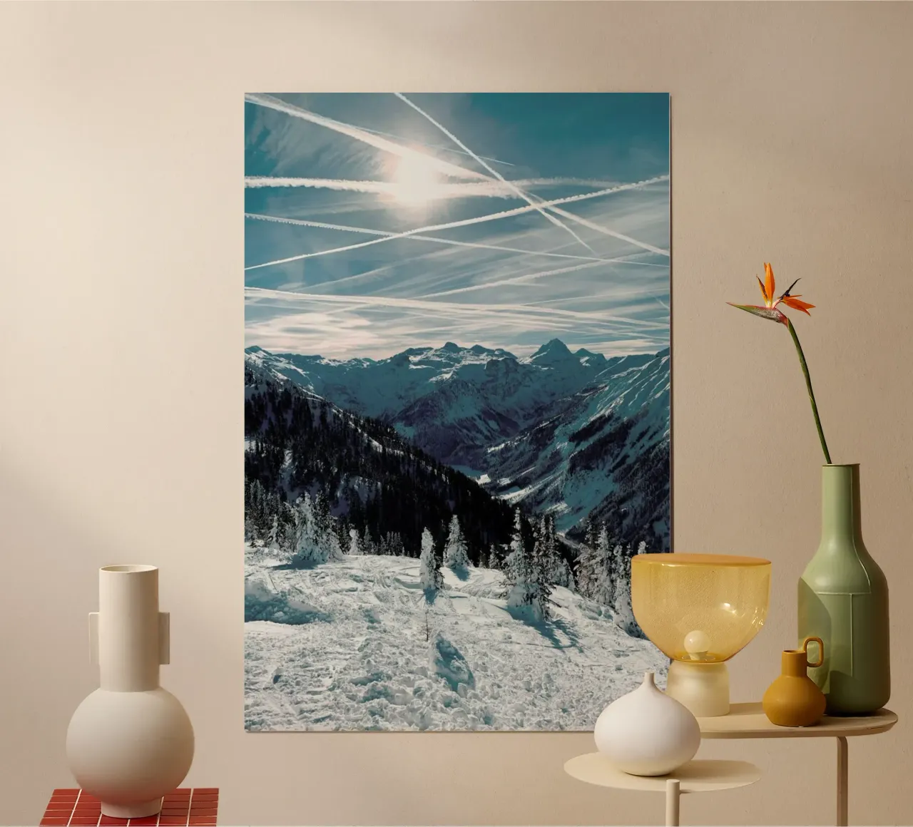 Austrian Alps in Winter carta hahnemühle da Sebastian Hilgetag