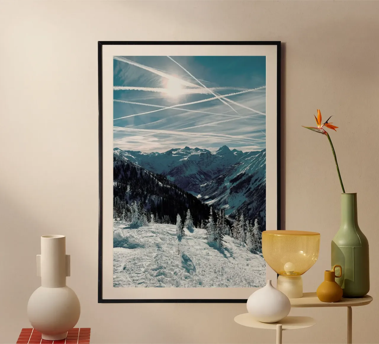 Austrian Alps in Winter carta hahnemühle da Sebastian Hilgetag