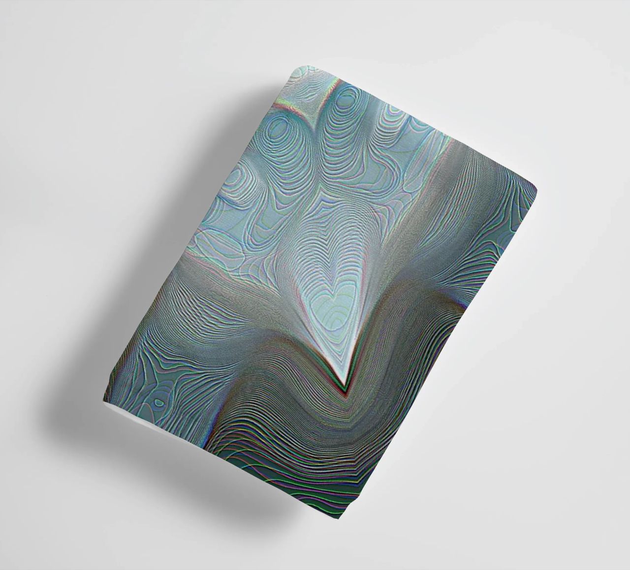 4 corners kaleidoscope with lines patterned shapes, bluish towel by Gürsel Yesil Digital Art
