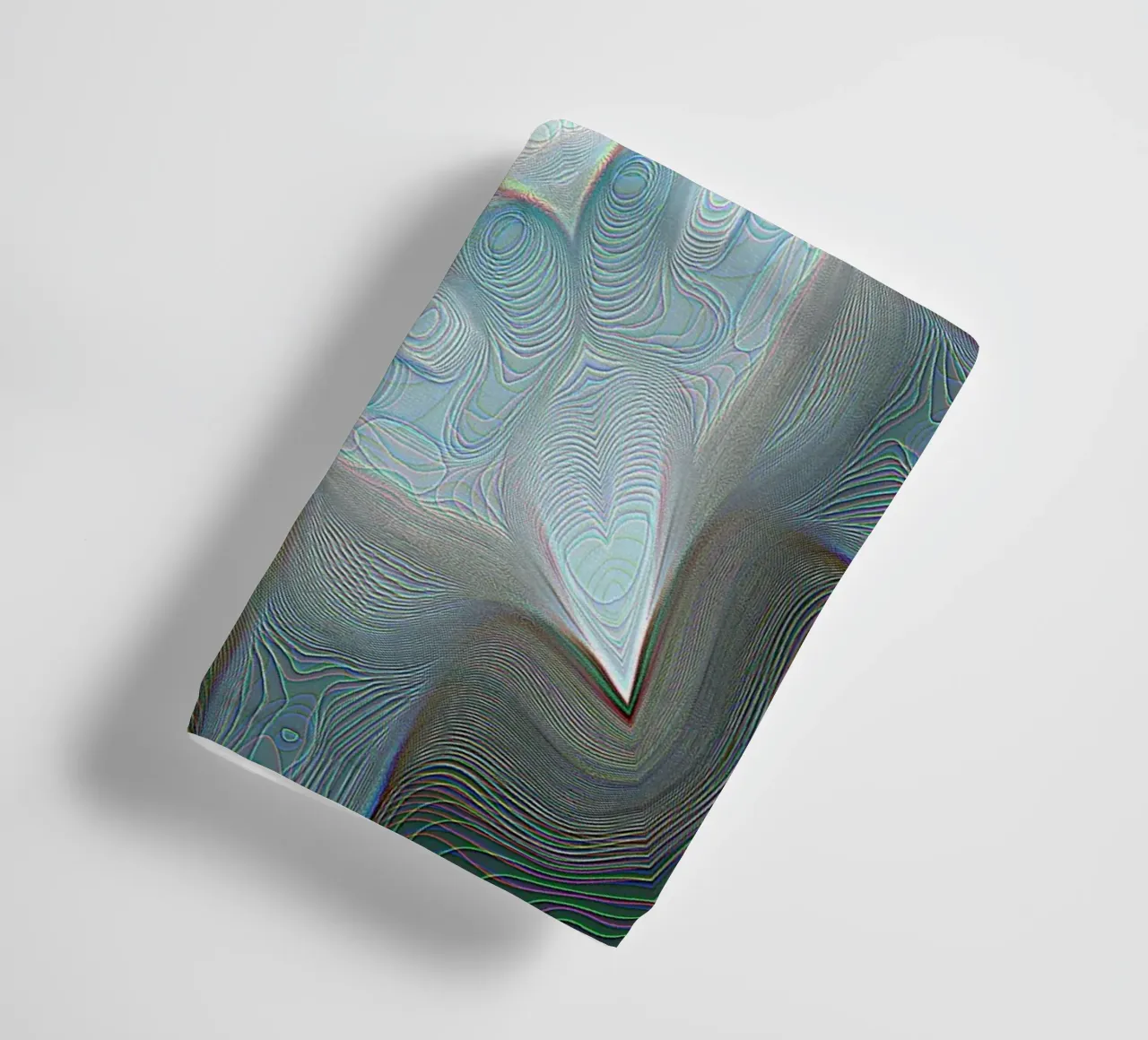 4 coins kaléidoscope avec des lignes de formes à motifs, bleuâtre serviette de bain de Gürsel Yesil Digital Art