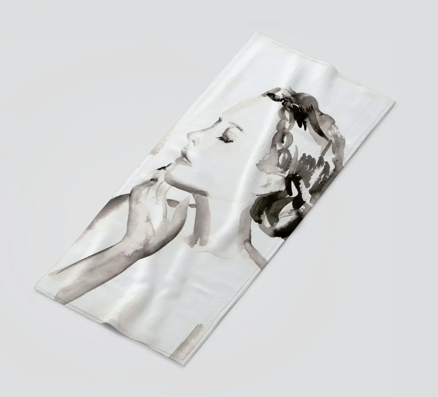 Gently Does It Strandtuch von Victoria Verbaan