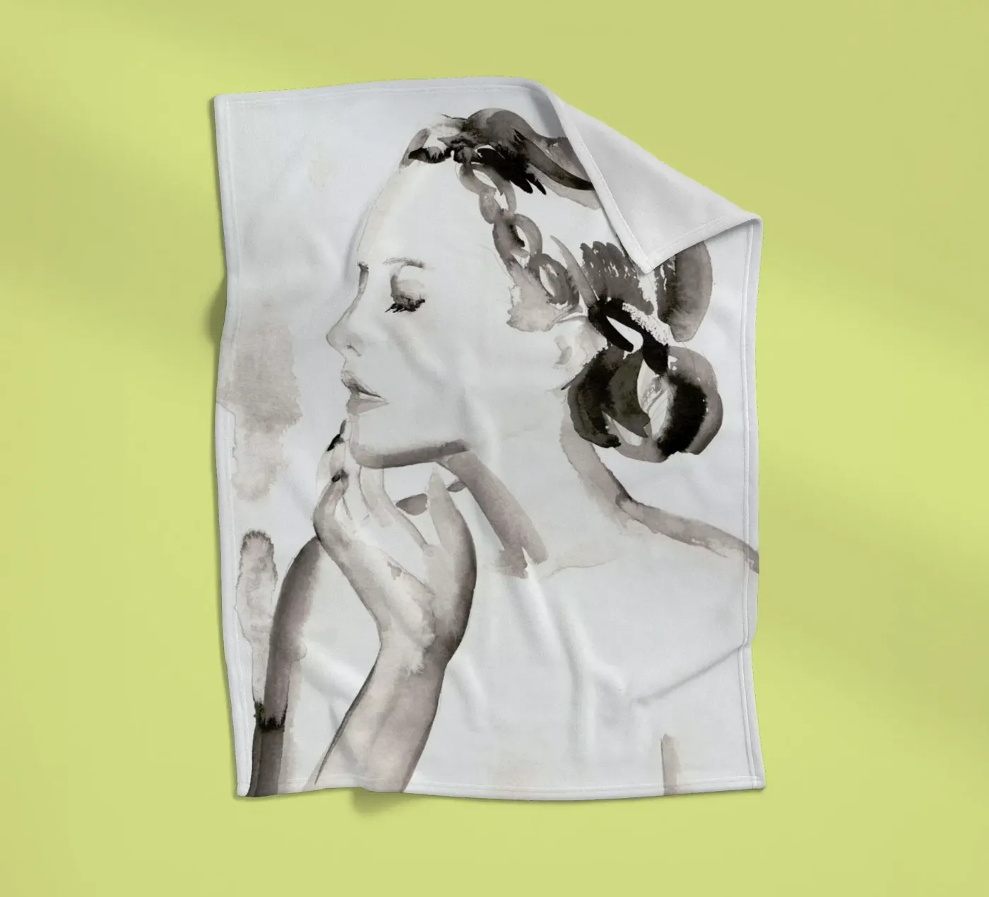 Gently Does It fleece blanket by Victoria Verbaan