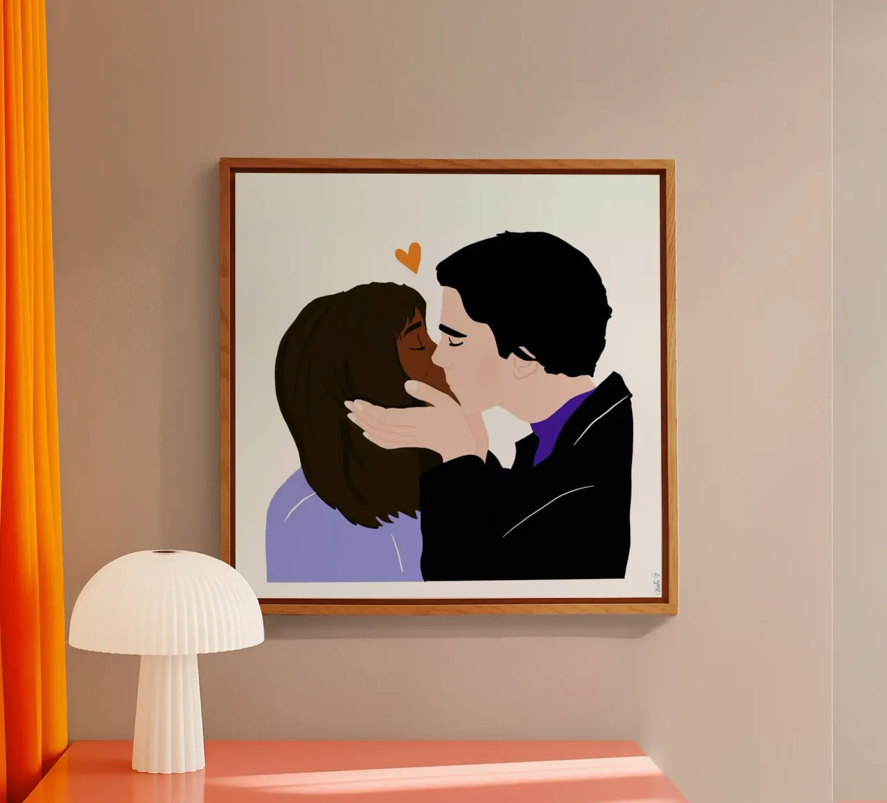 Embrassez qui vous voudrez I plexiglass da Céleste Wallaert
