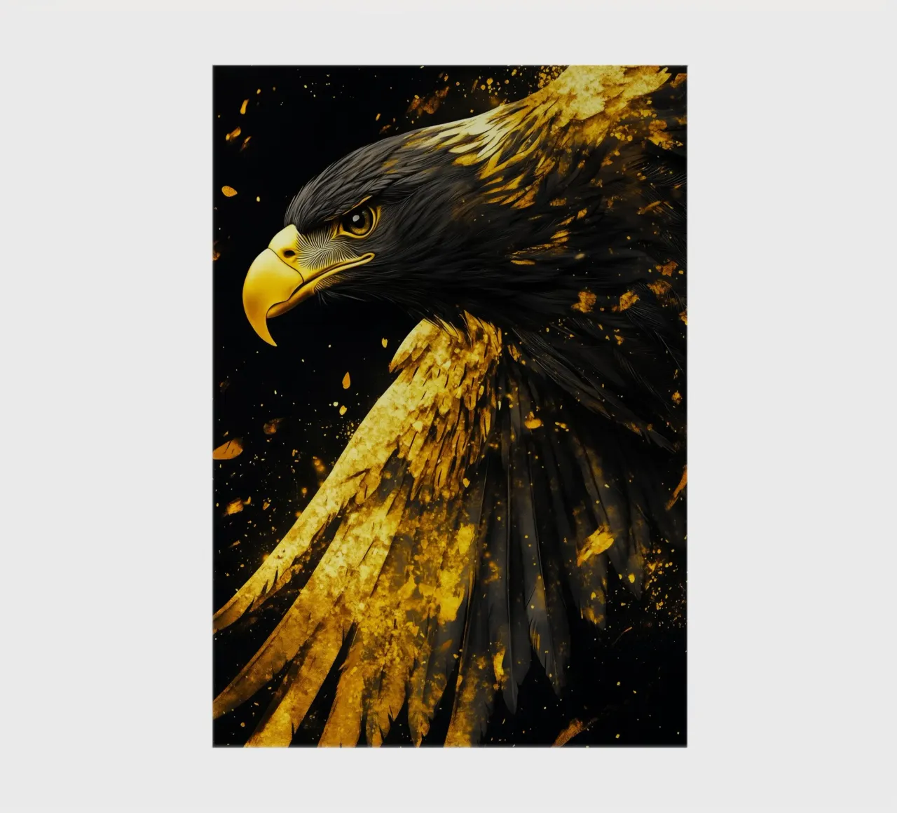 Golden eagle notebook by Justyna Jaszke JBJart