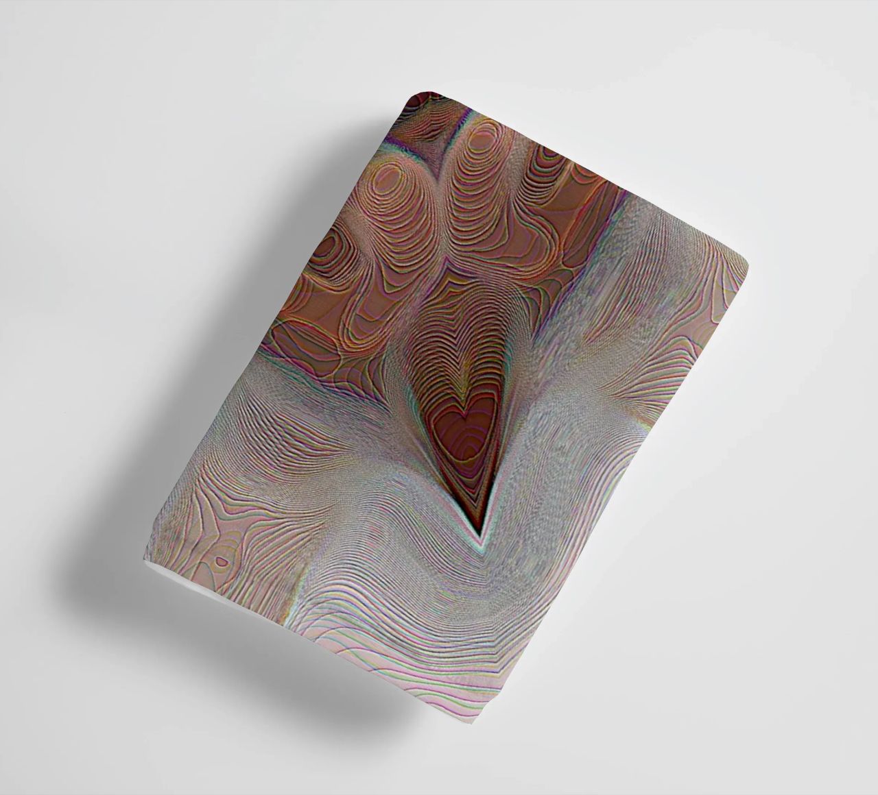 4 corners kaleidoscope with lines patterned shapes in red-brown towel by Gürsel Yesil Digital Art