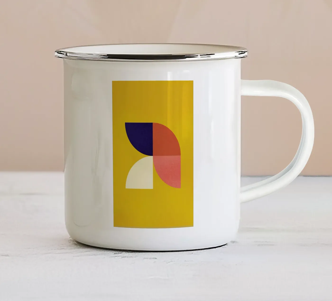Tesolate enamel mug by daylight design studio