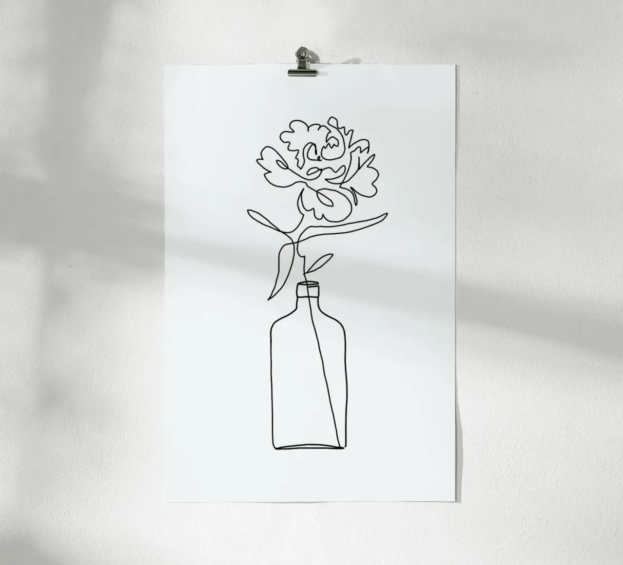 One Line Vase carta hahnemühle da KRUTH DESIGN