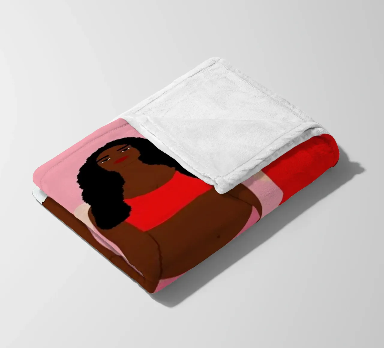 T'es belle comme Fleecedecke von Céleste Wallaert
