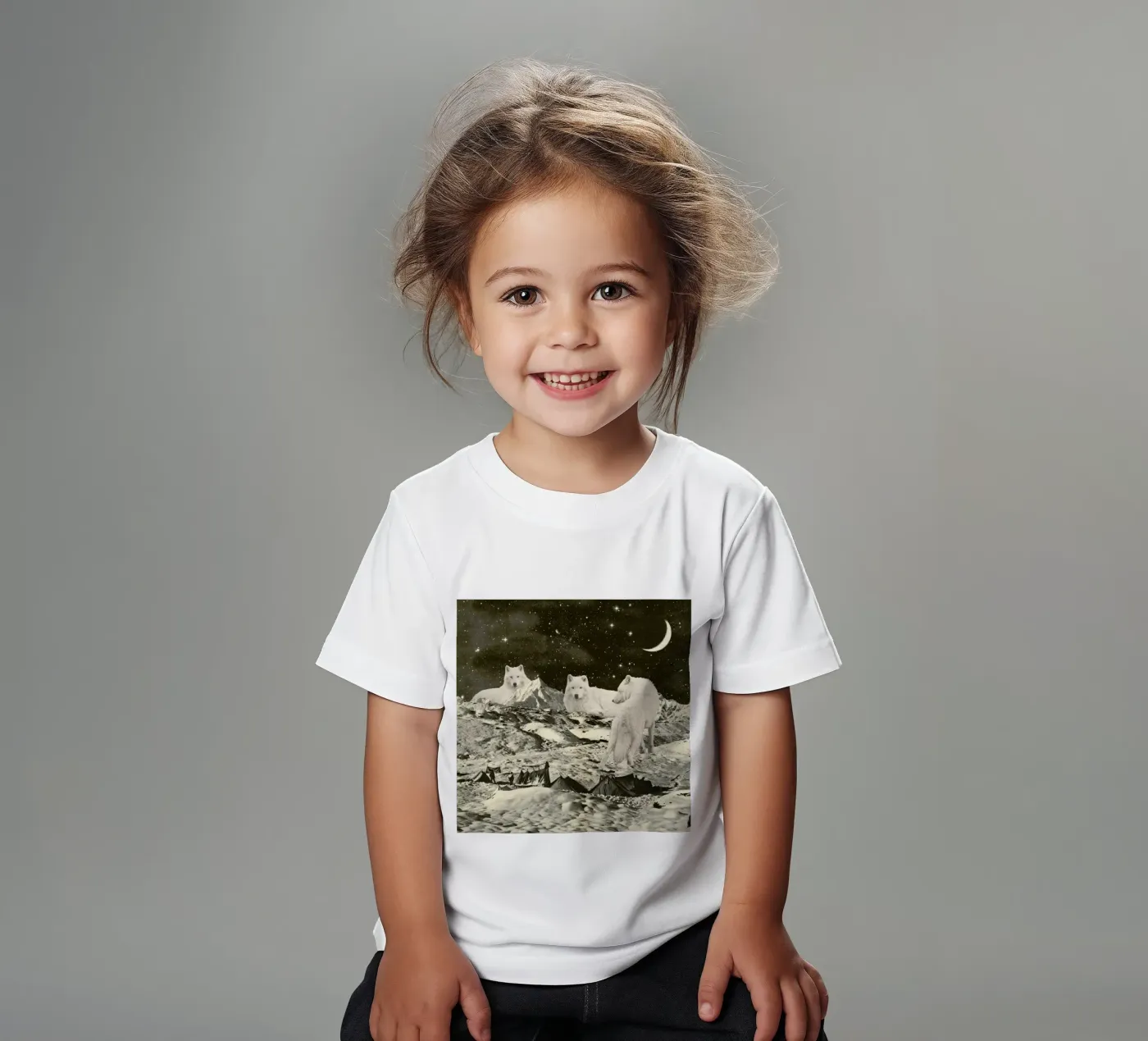 White Wolves t-shirt bambini da Florent Bodart