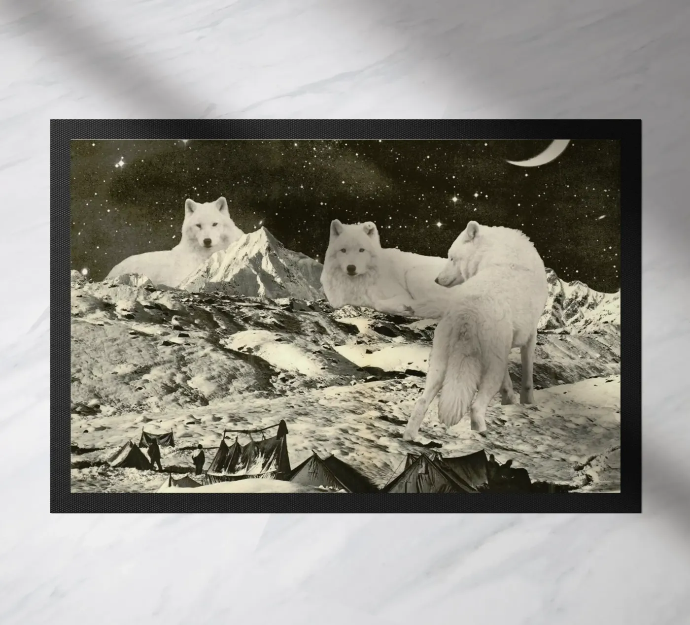 White Wolves deurmat van Florent Bodart