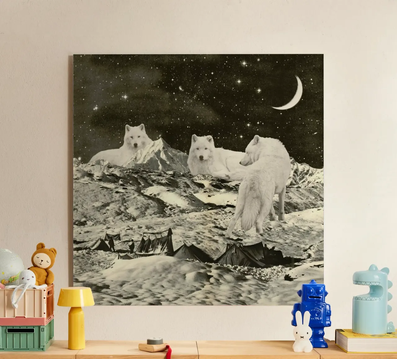 White Wolves plexiglass da Florent Bodart