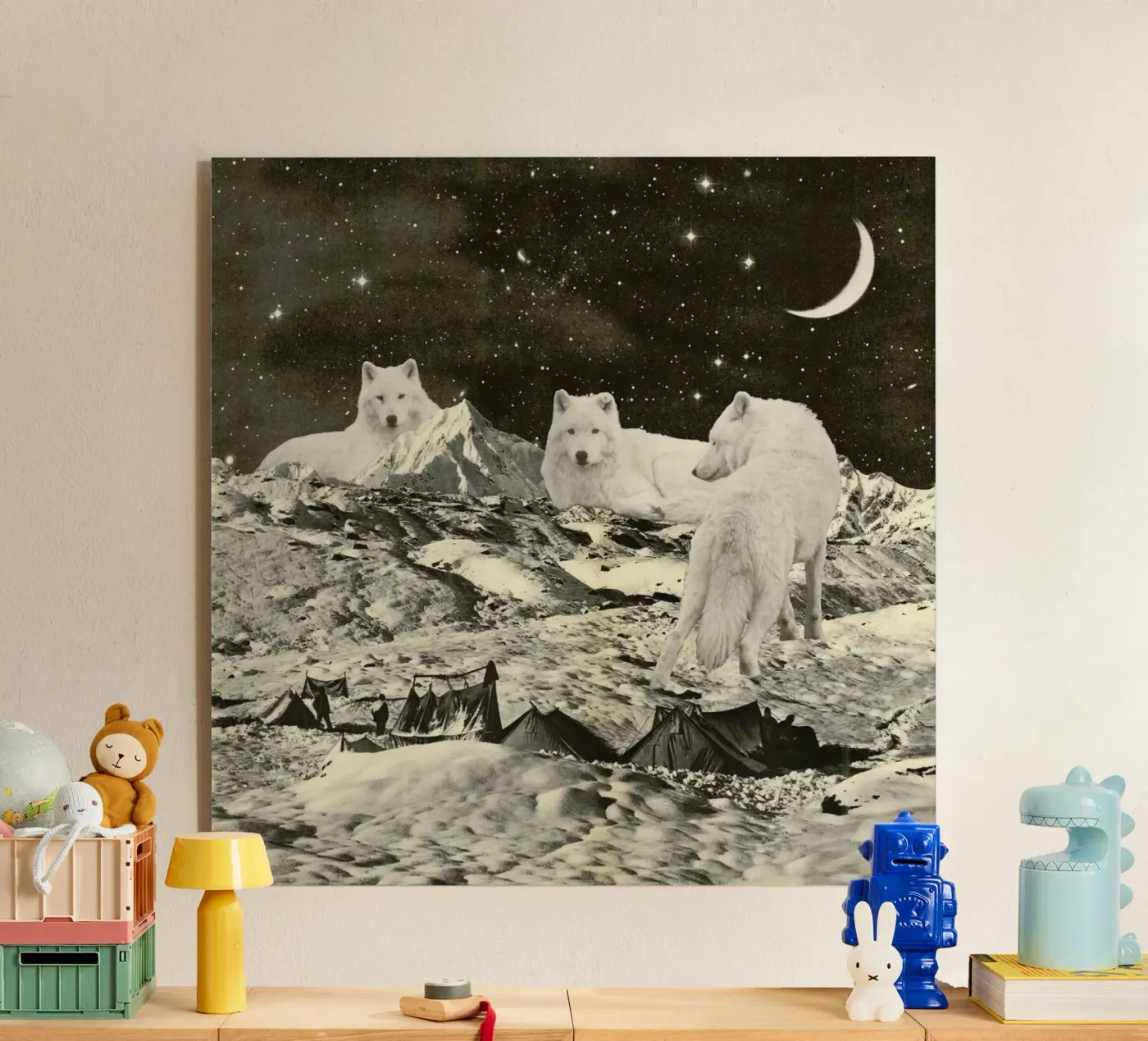 White Wolves plexiglas de Florent Bodart