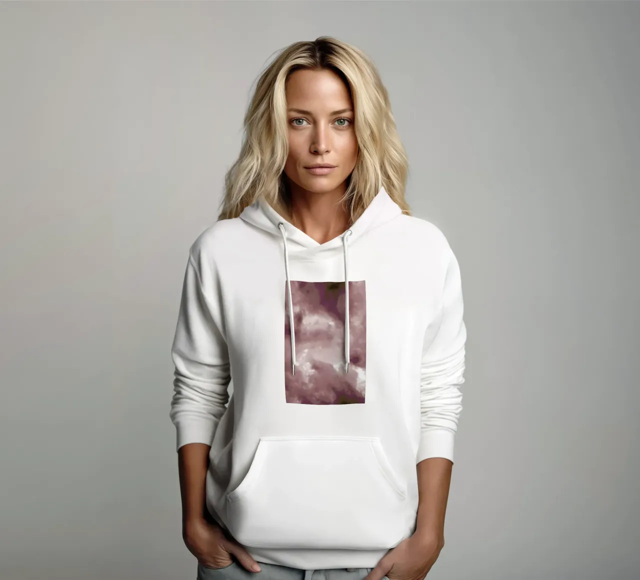 Blush Clouds sudadera con capucha de Studio Nahili