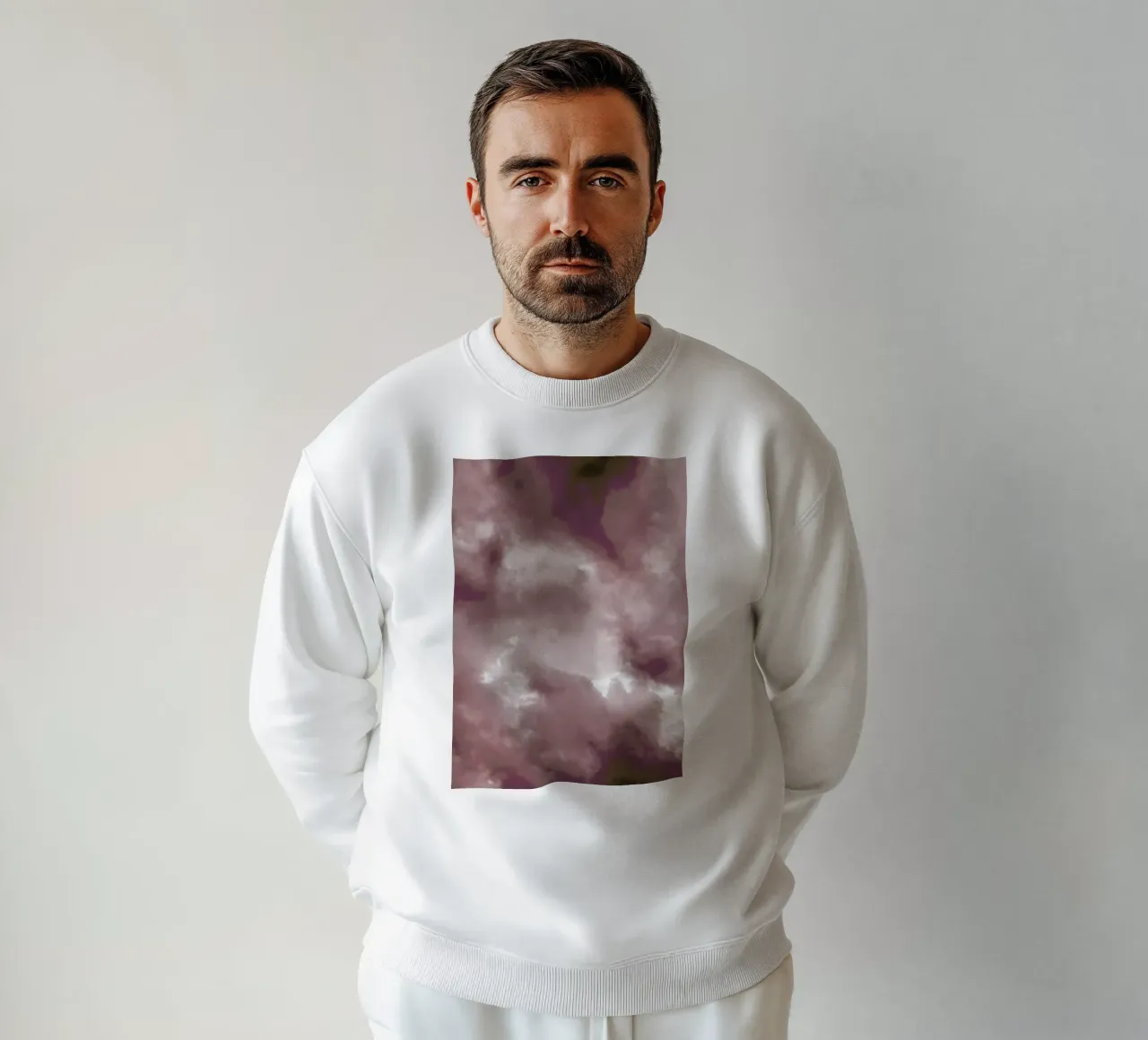 Blush Clouds Sweatshirt von Studio Nahili