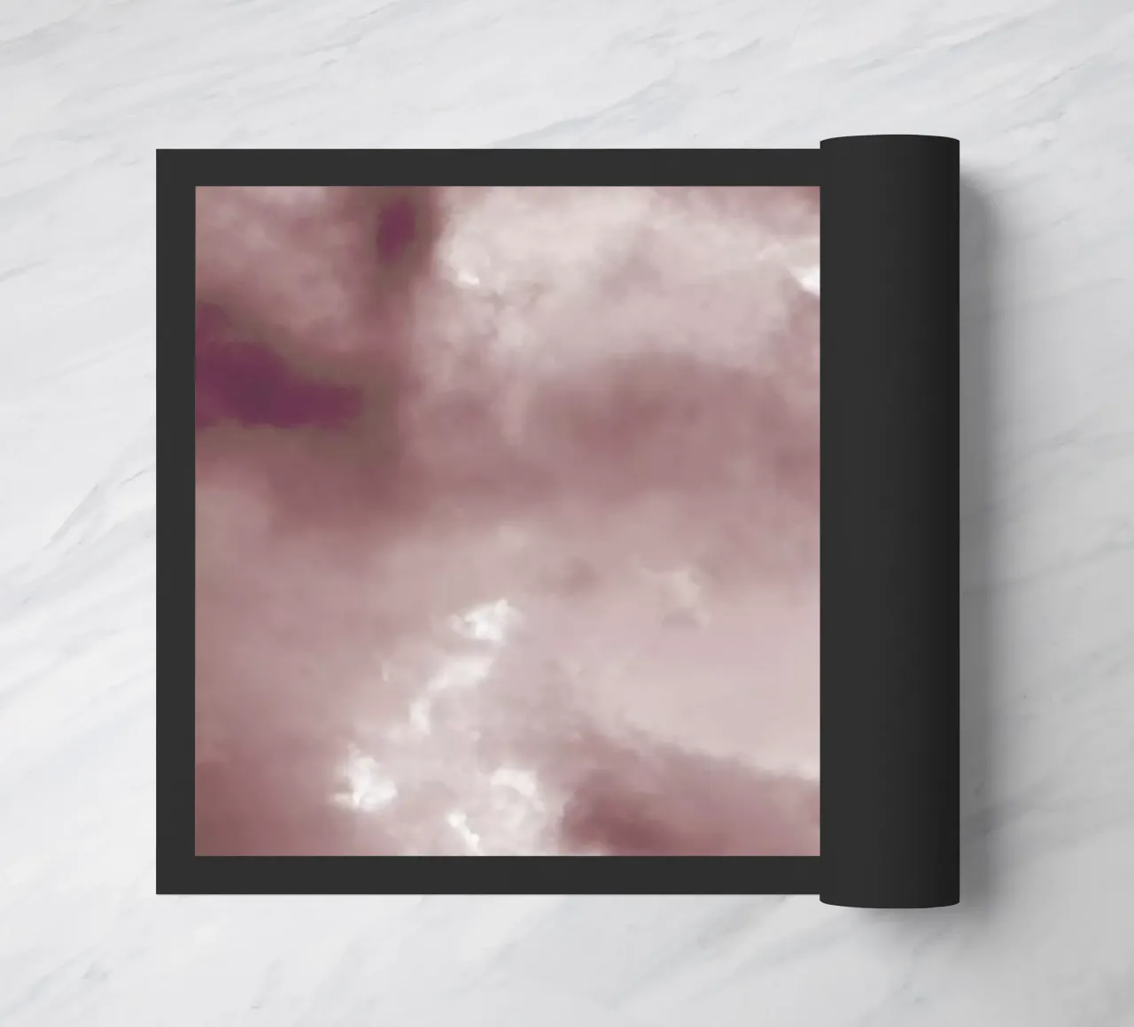 Blush Clouds doormat by Studio Nahili