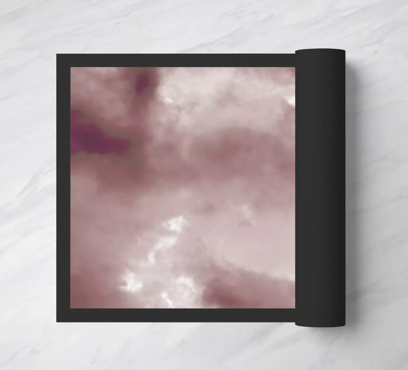 Blush Clouds doormat by Studio Nahili