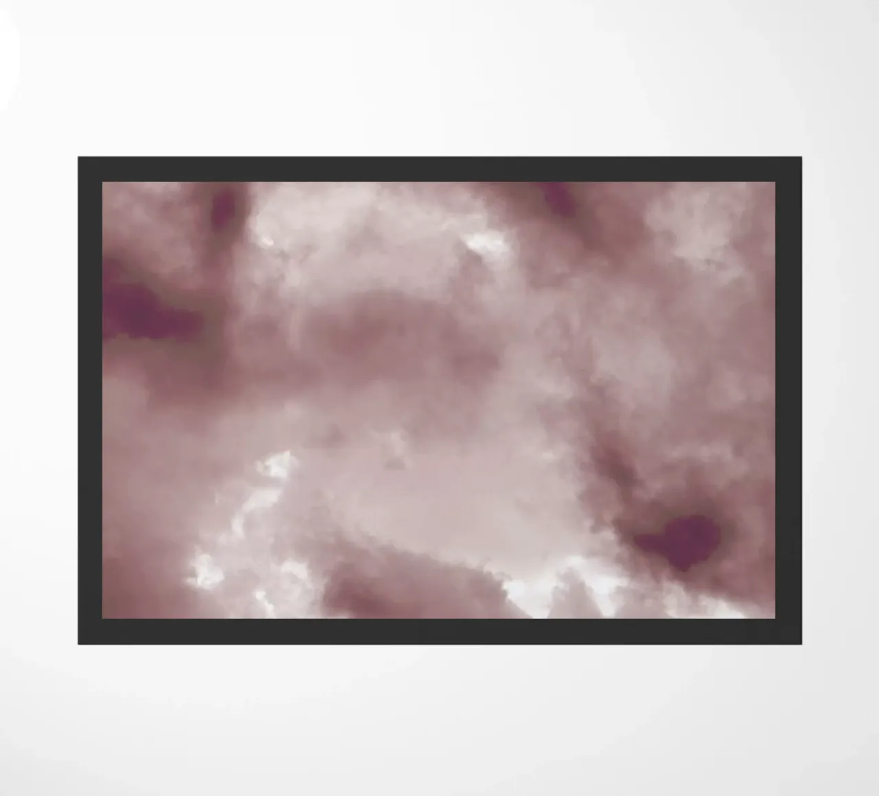 Blush Clouds doormat by Studio Nahili