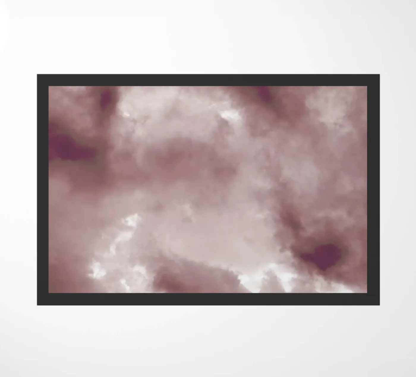 Blush Clouds doormat by Studio Nahili