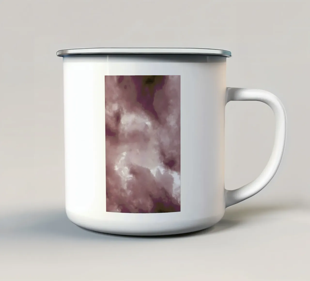 Blush Clouds enamel mug by Studio Nahili