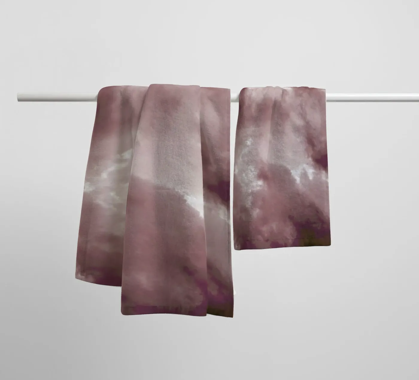 Blush Clouds towel by Studio Nahili