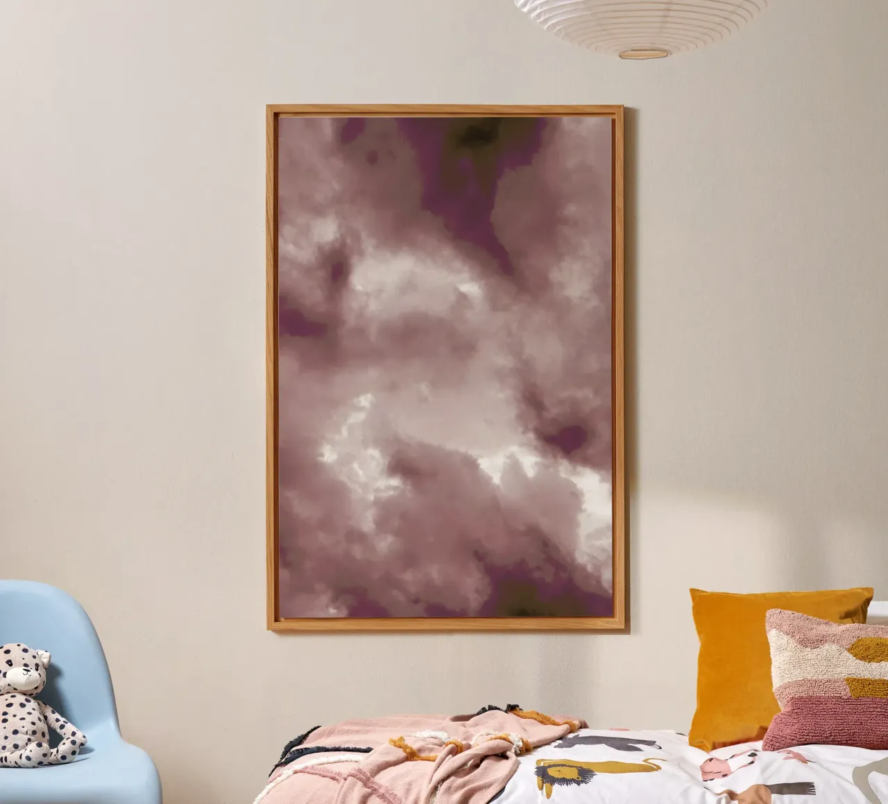 Blush Clouds alluminio dibond da Studio Nahili