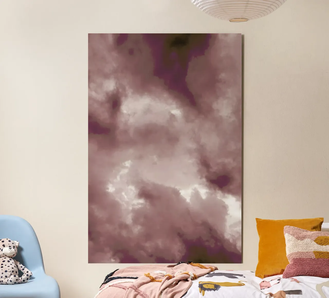 Blush Clouds alluminio dibond da Studio Nahili