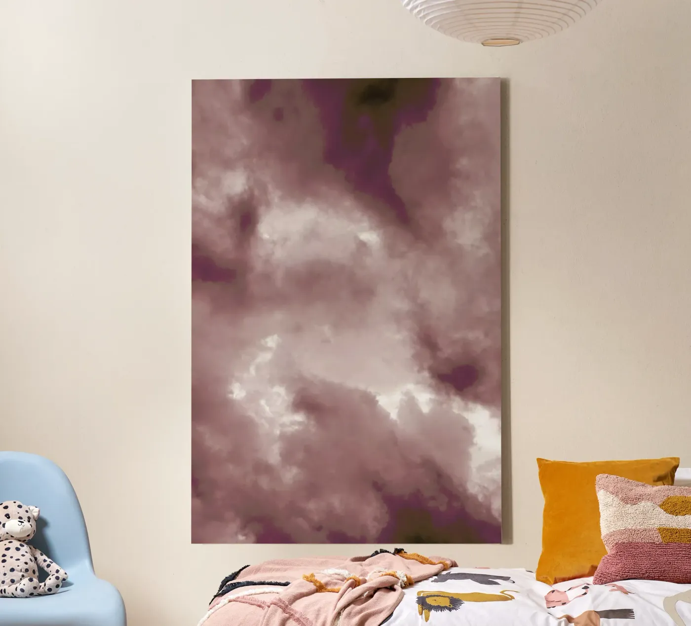 Blush Clouds Leinwand von Studio Nahili