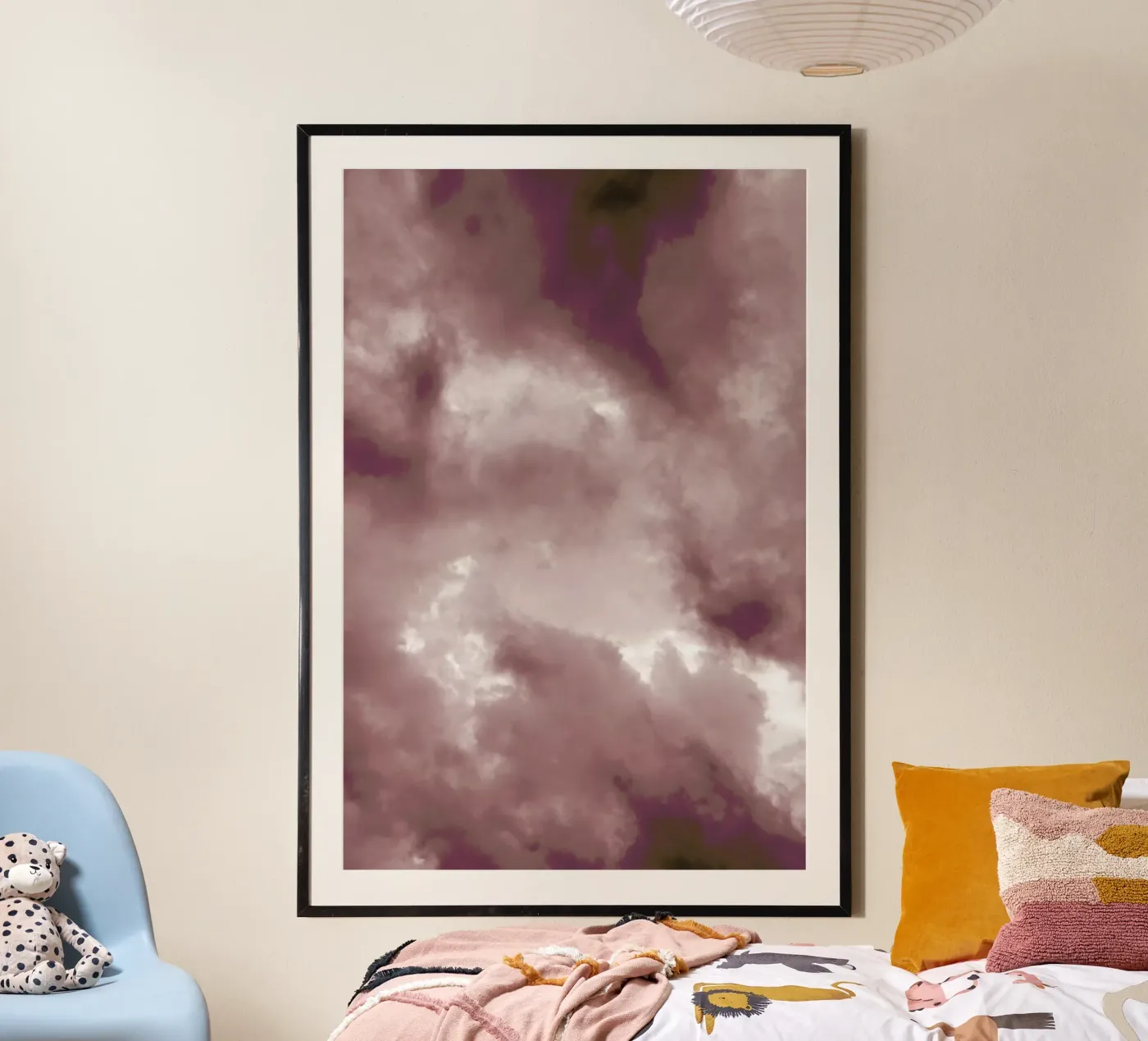Blush Clouds poster van Studio Nahili