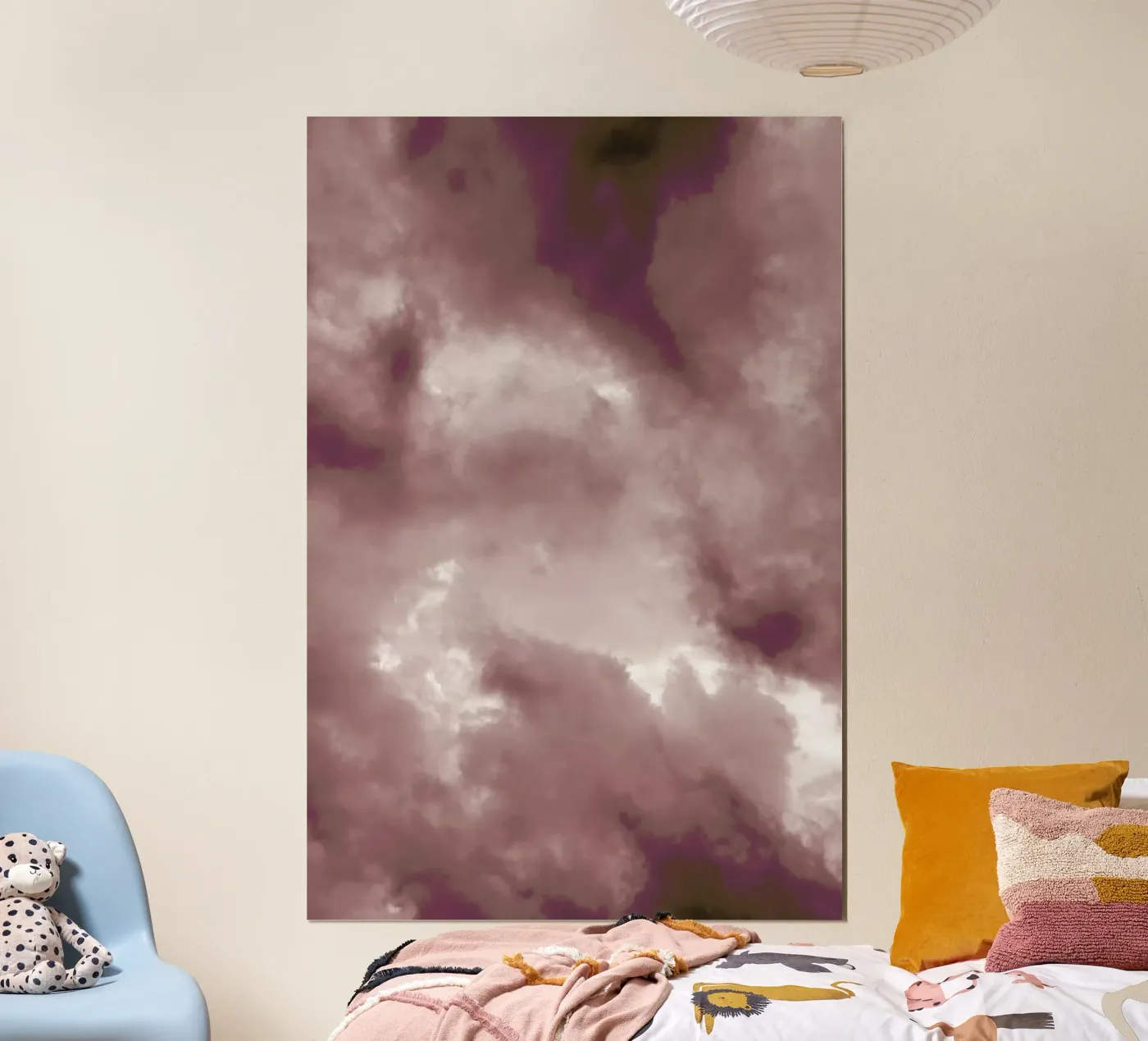 Blush Clouds poster van Studio Nahili