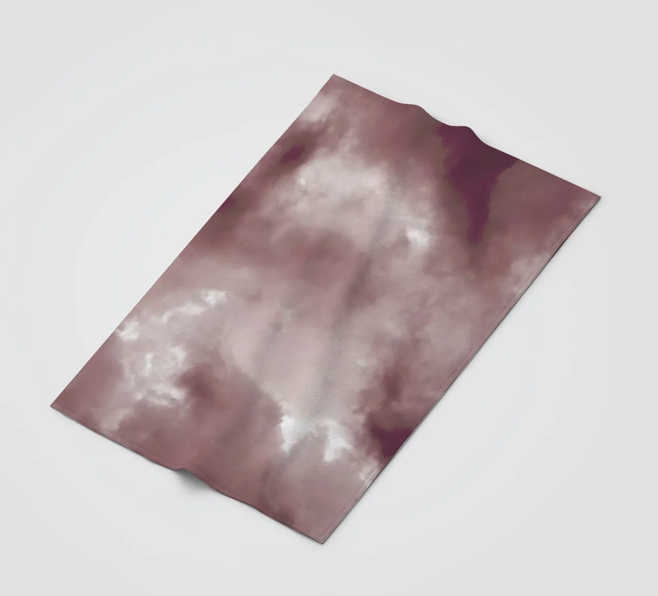 Blush Clouds fleece blanket by Studio Nahili