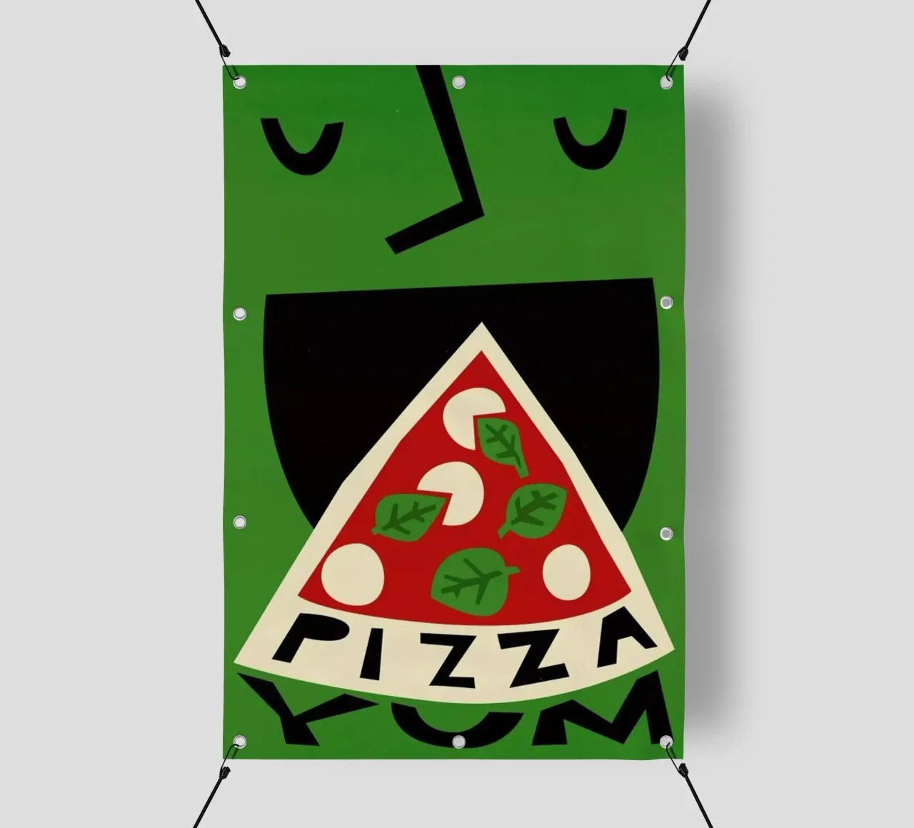 Yum Pizza telo in pvc da Fox & Velvet
