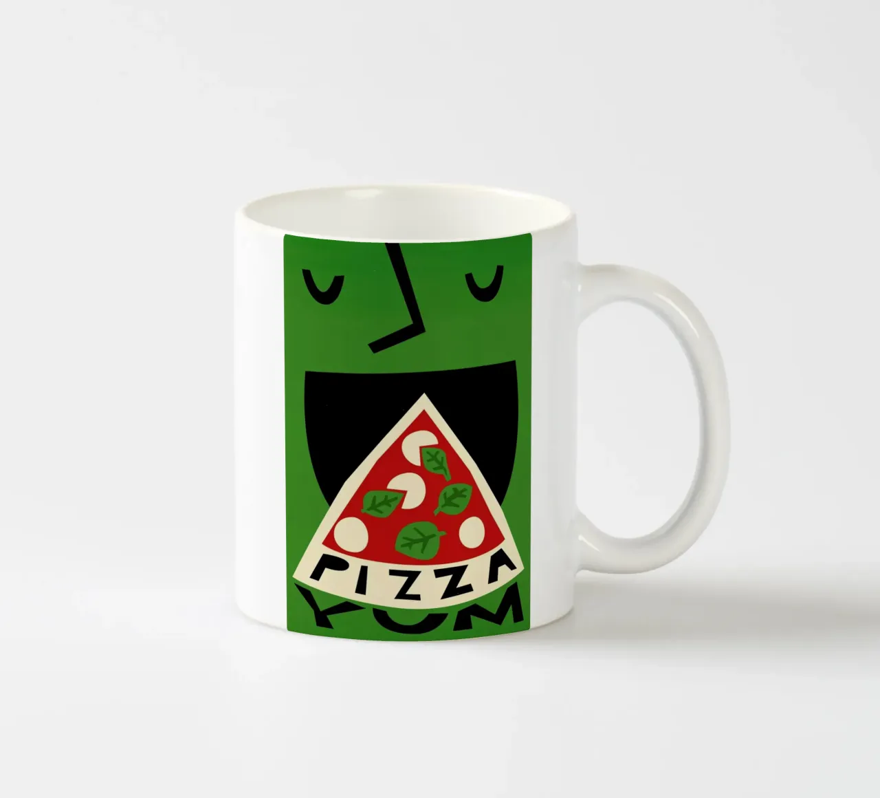 Yum Pizza tazza in ceramica da Fox & Velvet