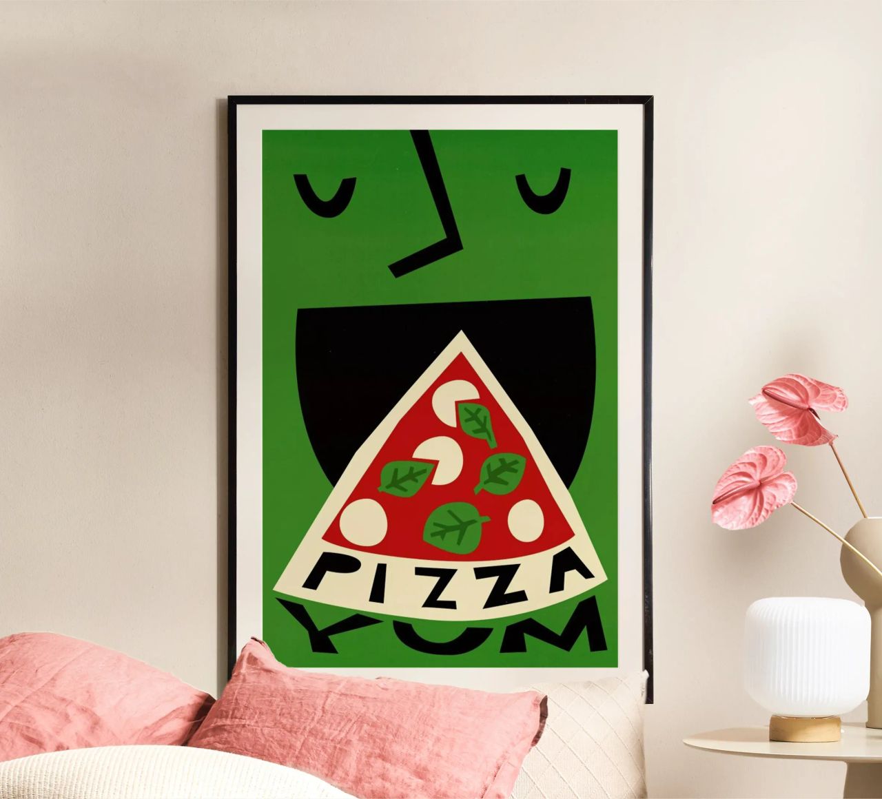Pizza Yum poster de Fox & Velvet