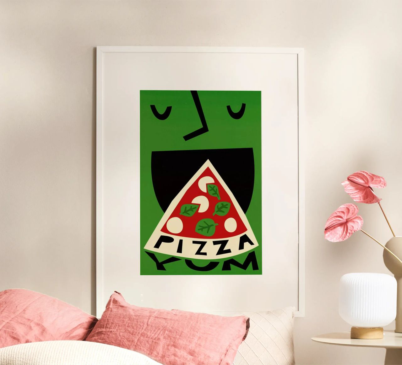 Pizza Yum poster de Fox & Velvet
