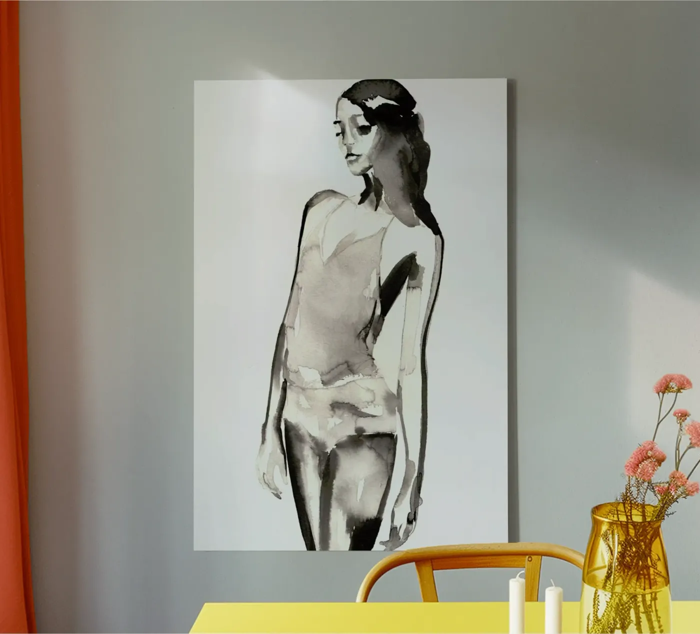 Man Sieht canvas van Victoria Verbaan