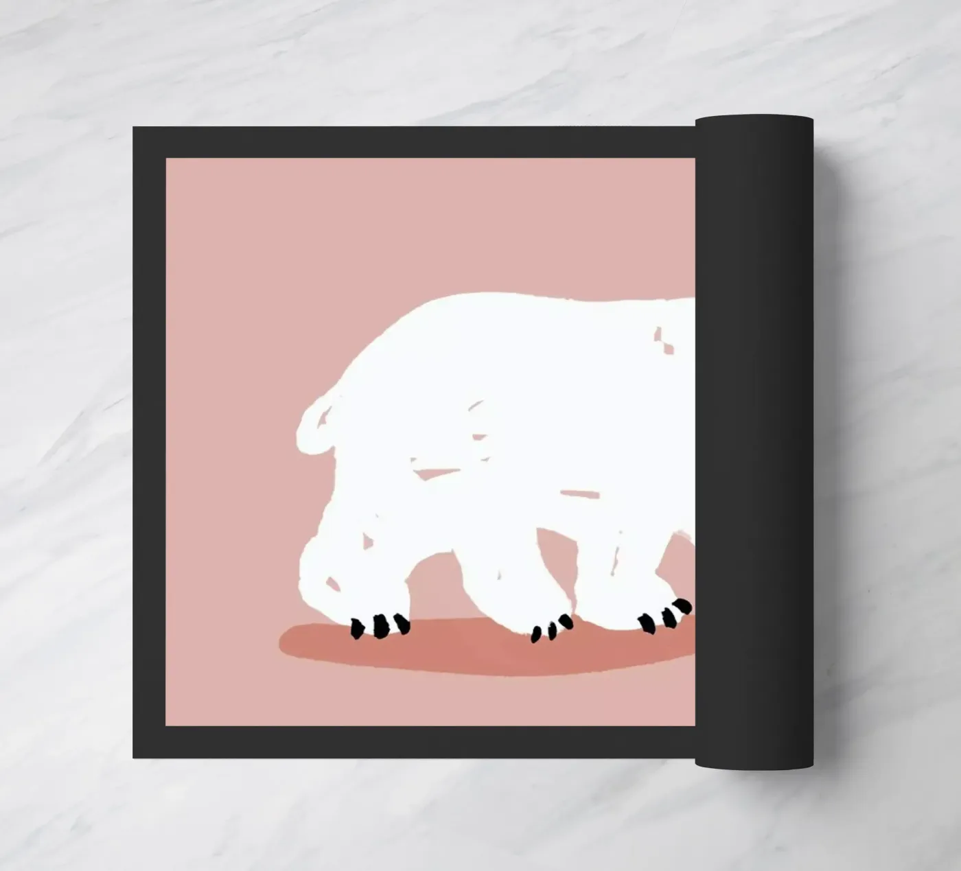 This Winter 07 doormat by Farina Kuklinski