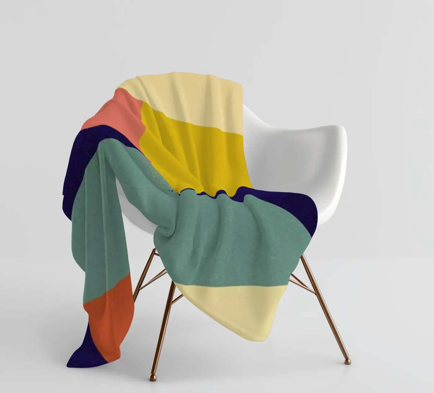 Divided fleece blanket by daylight design studio