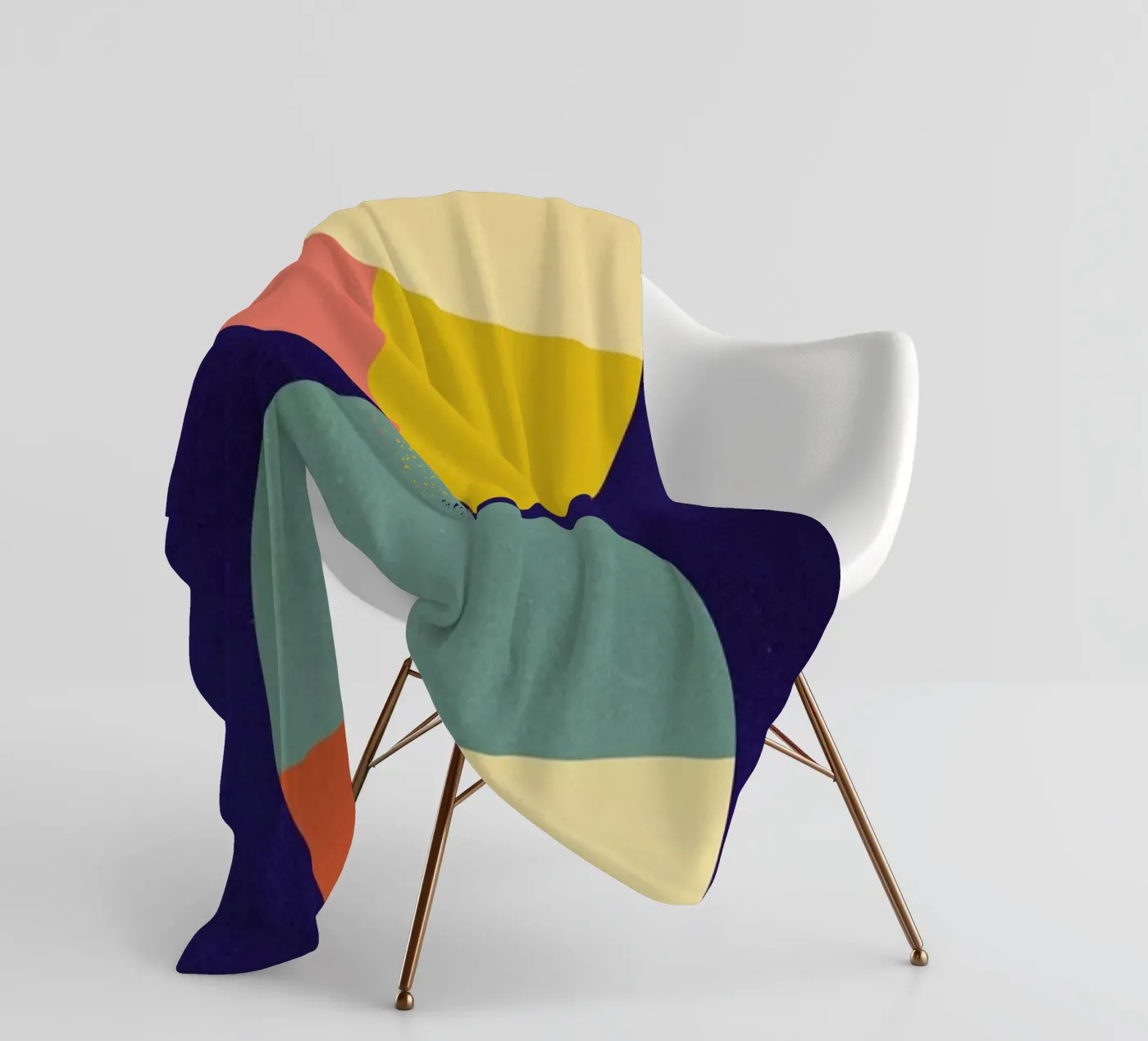 Divided fleece blanket by daylight design studio
