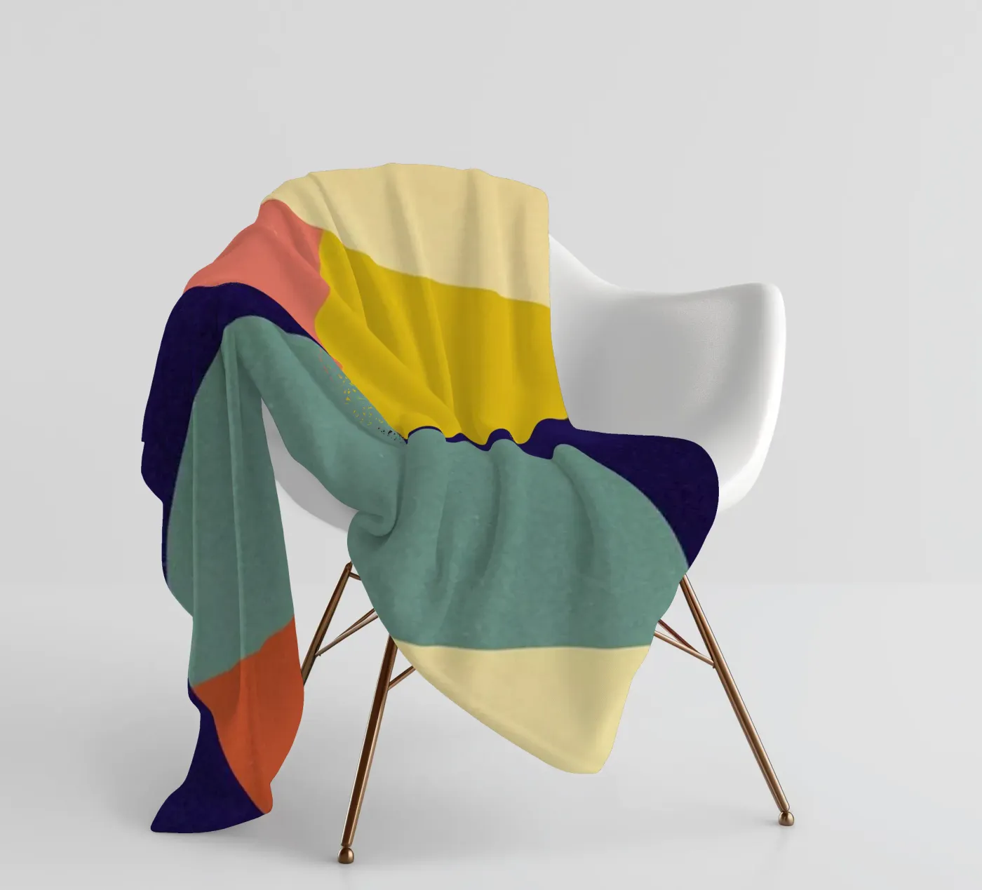 Divided fleece blanket by daylight design studio