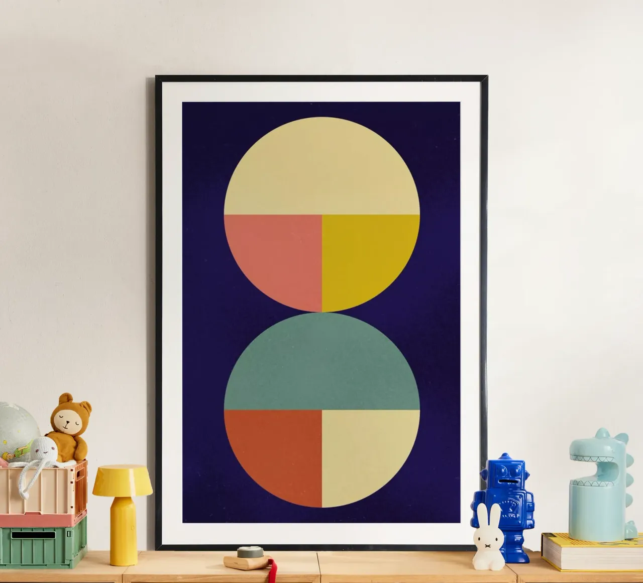 Divided poster con telaio in legno da daylight design studio