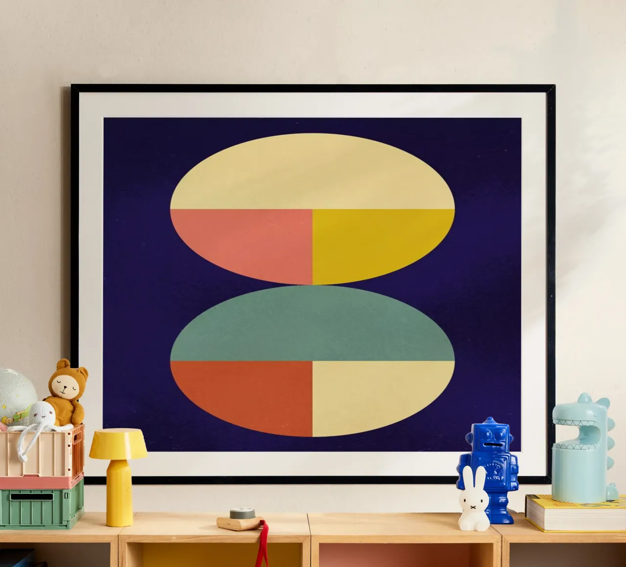 Divided poster con telaio in legno da daylight design studio