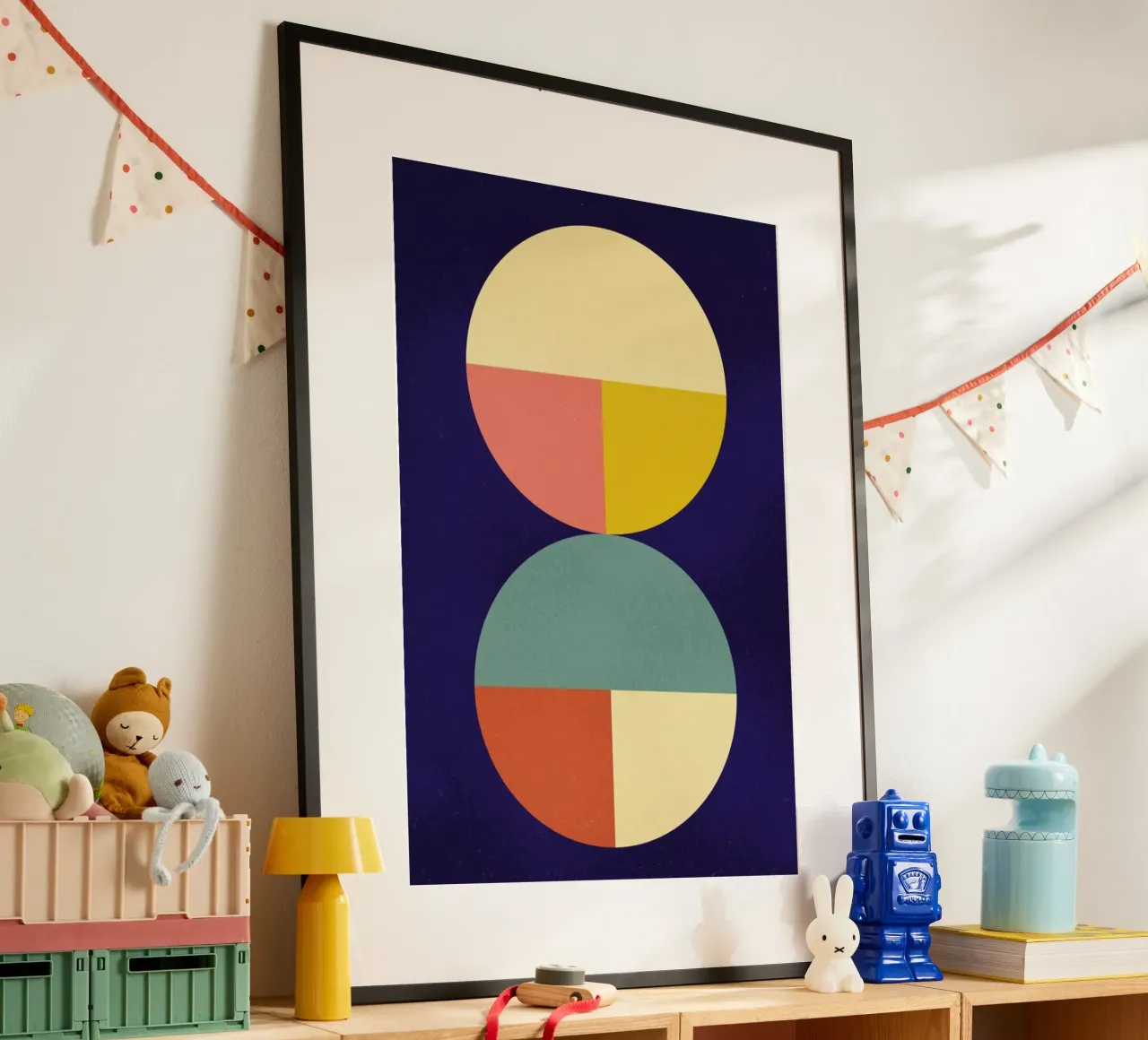 Divided poster con telaio in legno da daylight design studio