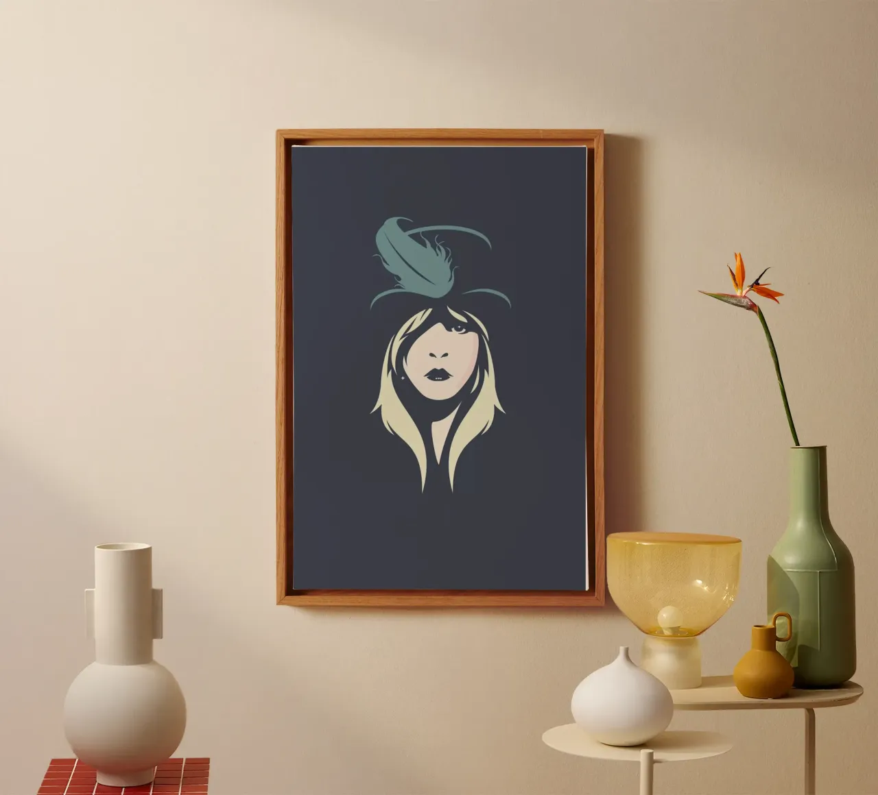 Stevie Nicks tela con Cornice a cassetta da Bruno Morphet