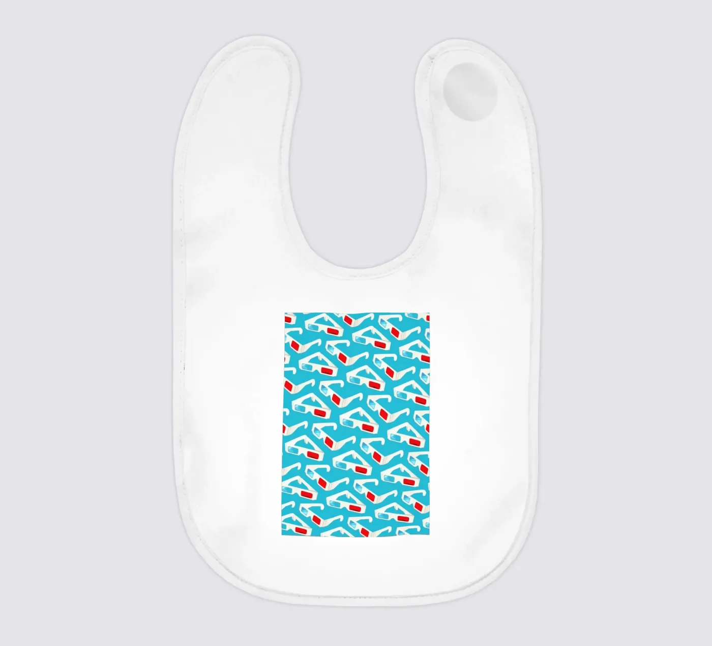 3D Glasses Pattern Teal bavaglino da Kelly Gilleran