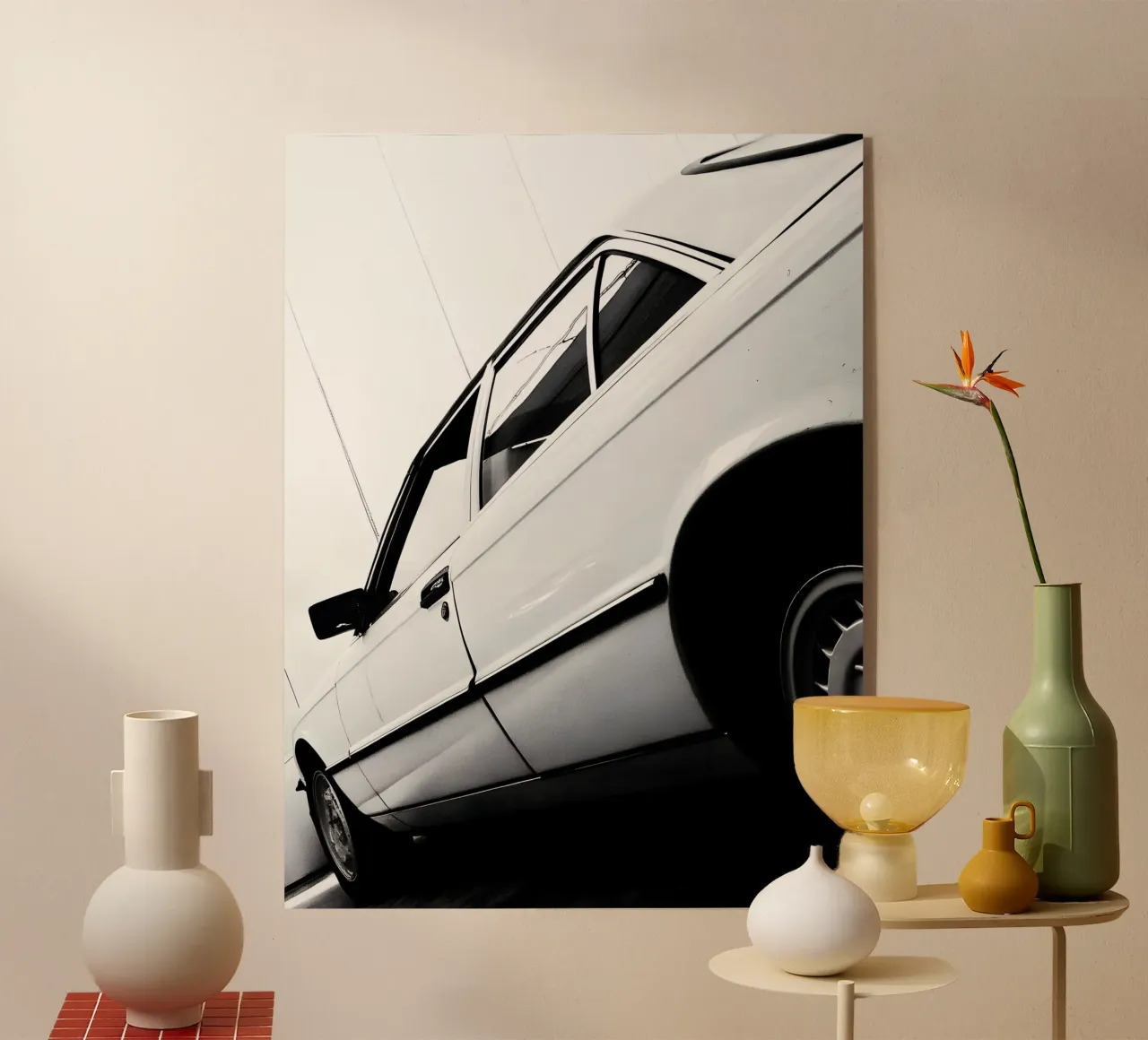 Auto d'epoca monocromatica plexiglass da CAR EDITION
