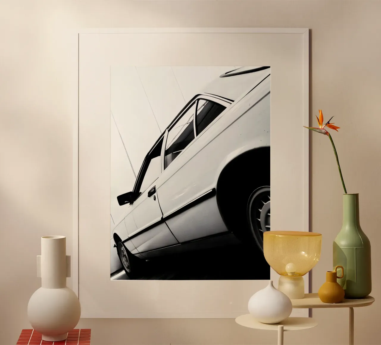 Auto d'epoca monocromatica poster da CAR EDITION